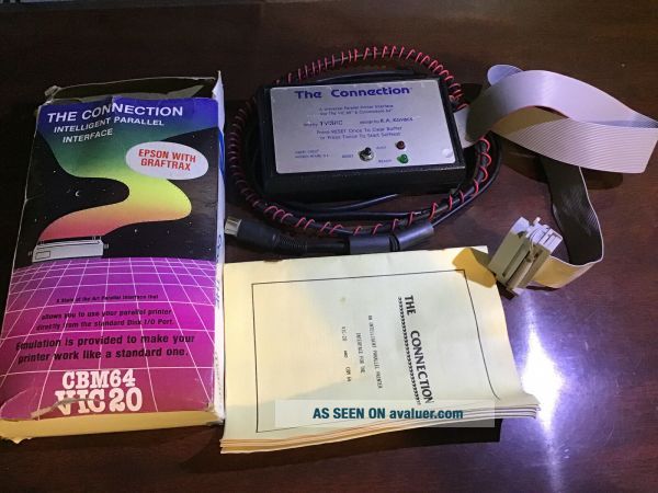 THE CONNECTION Parrallel Interface For Commodore 64, VIC 20, CBM W ...