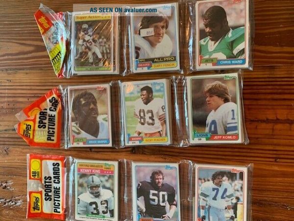 1981 Topps Football 3 Rack Packs - FACTORY JOE MONTANA RC, ART MONK RC ...