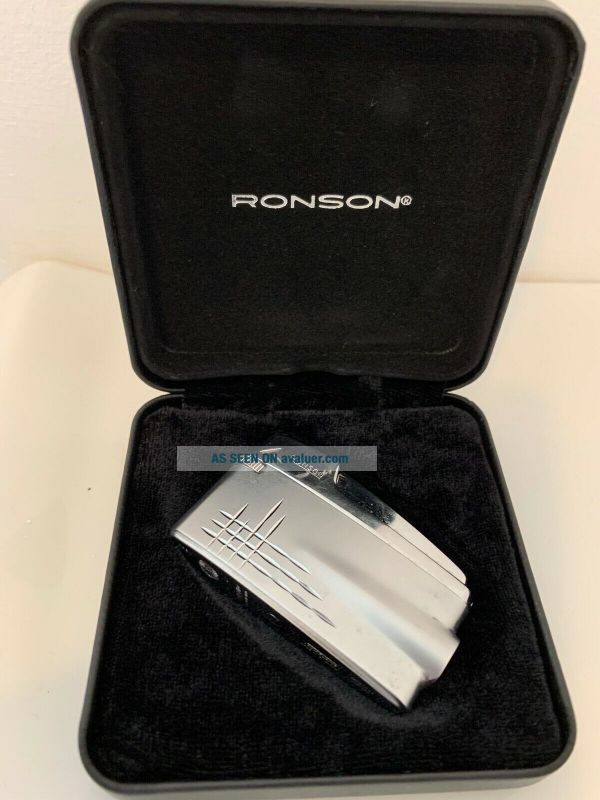 Vintage Ronson Varaflame Cigarette Lighter Made In England Boxed ...