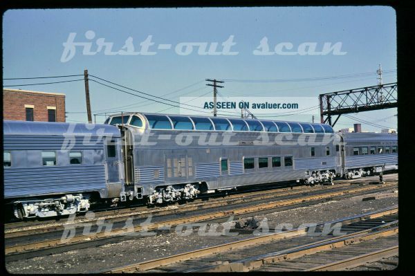 Slide - ATSF Santa Fe 514 Dome Passenger Car Chicago IL 1968
