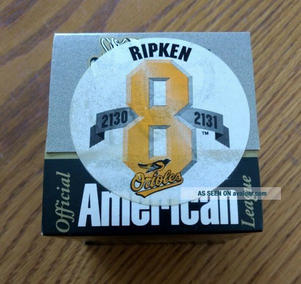 CAL RIPKEN JR COMMEMORATIVE AMERICAN LEAGUE BASEBALL 2130 - 2131 ...