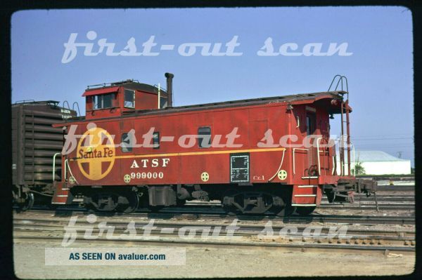 Slide - ATSF Santa Fe 999000 Caboose At Newton KS 1974 | #28457120