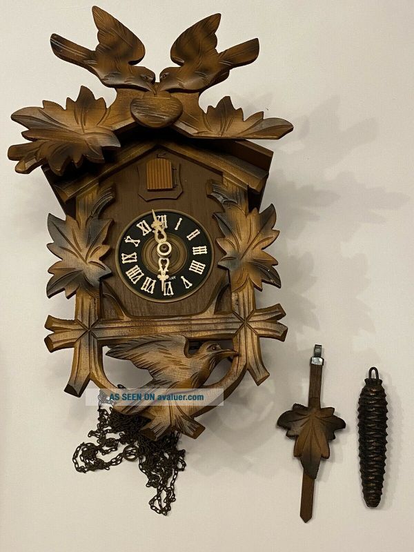 Vintage German Black Forest Cuckoo Clock For Restoration Parts Repair ...