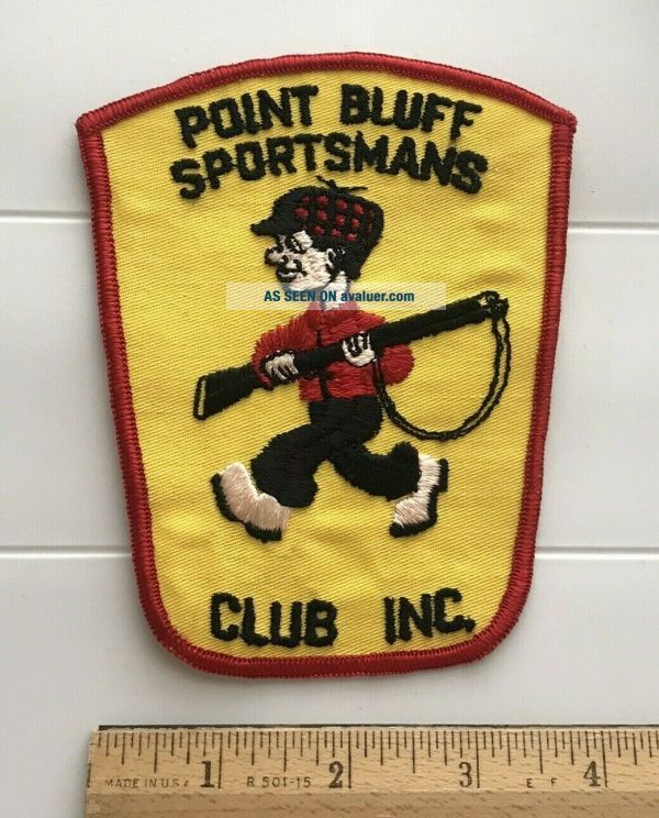 Point Bluff Sportsman ' S Club Wisconsin Dells WI Souvenir Embroidered ...