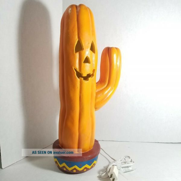 1995 Vintage Trendmasters Cactus Jack O Lantern Pumpkin Lighted 18 ...