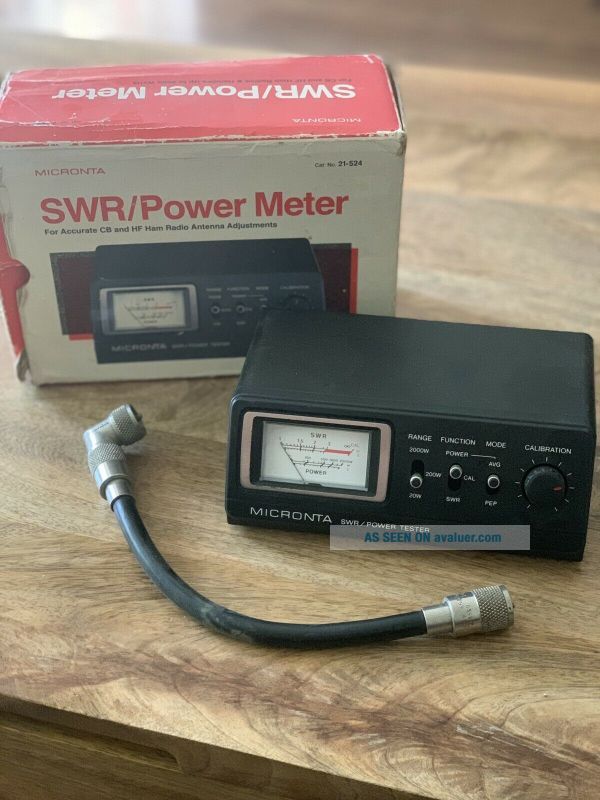 VINTAGE Radio Shack Micronta Field Strength/SWR Tester Meter 21 - 524.