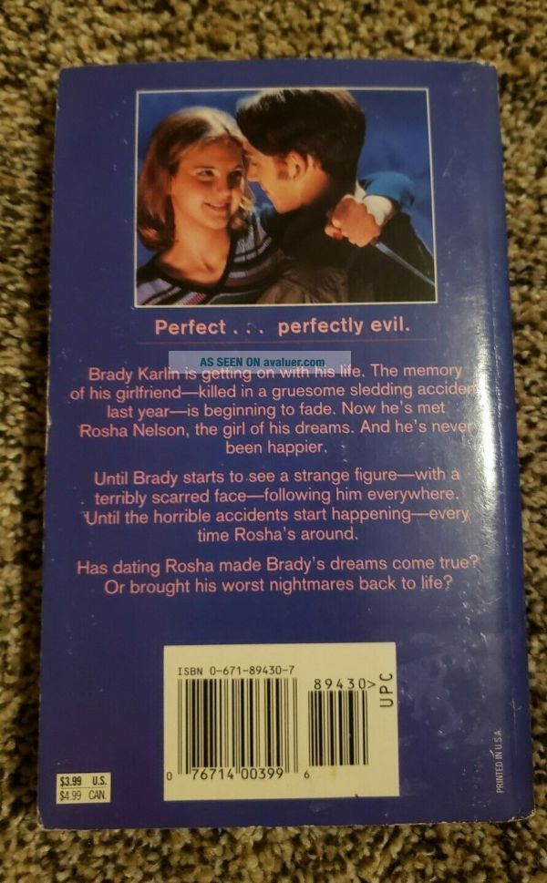 RL Stine Fear Street The Perfect Date Book Vintage Cover