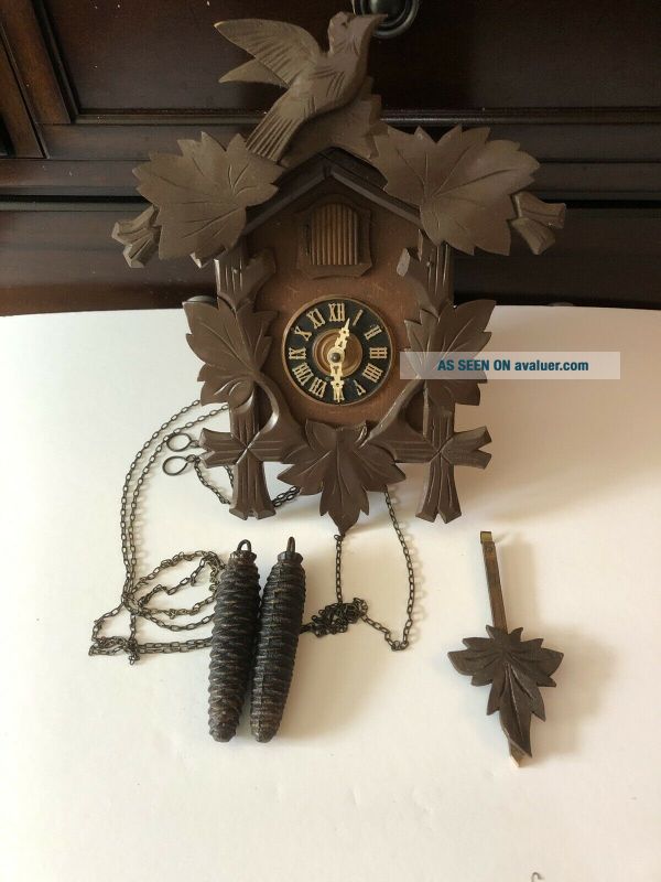 Vintage German Cuckoo Clock Mfg Co. West Germany Wood | #29273685