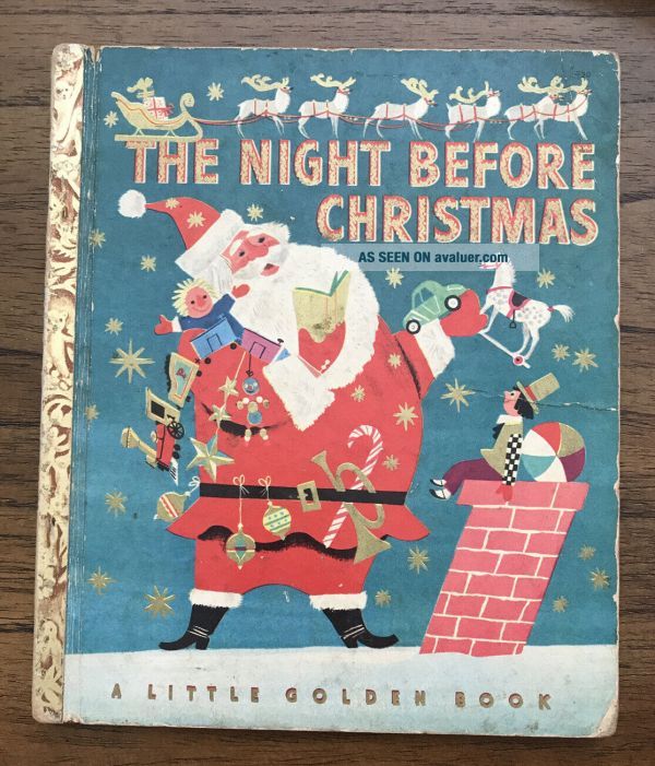 Vintage The Night Before Christmas A Little Golden Book 1949 1st ...