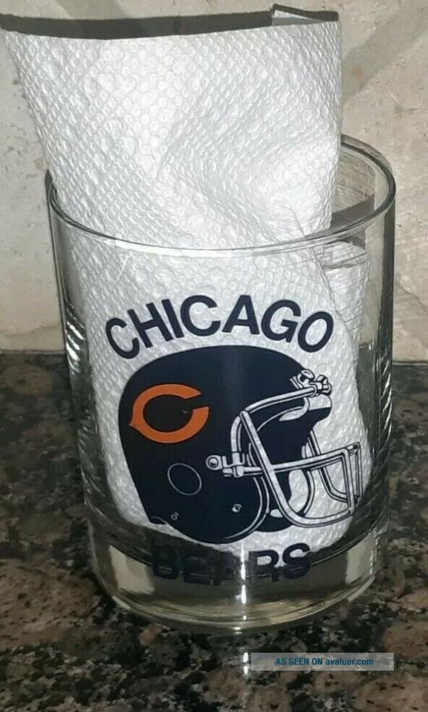 1985 VINTAGE CHICAGO BEARS Monsters Of The Midway DRINK ROCKS ALCOHOL ...