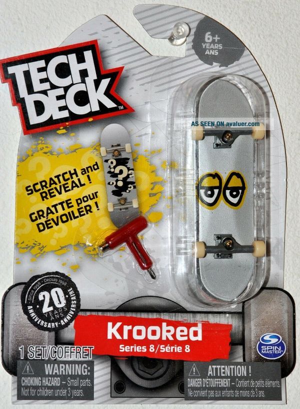 Tech Deck Rarest Board Tech Deck 2018 Series 8 Krooked Ultra Rare Skateboard Fingerboard MOC ...