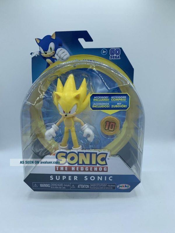 Sonic The Hedgehog Jakks Pacific 4 " Inch Wave 3 SONIC With Ring ...