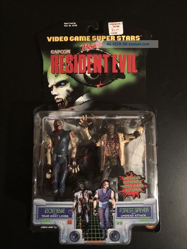 1998 Toy Biz Resident Evil Forest Speyer And Zombie Action