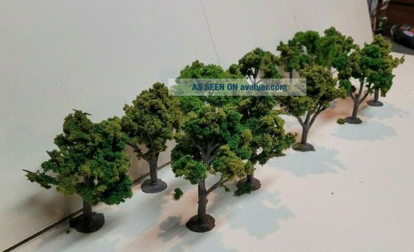 Model Train Trees Kit HO Scale Model Railroad Trains Trees Ready For Your Layout 12 Complete ...