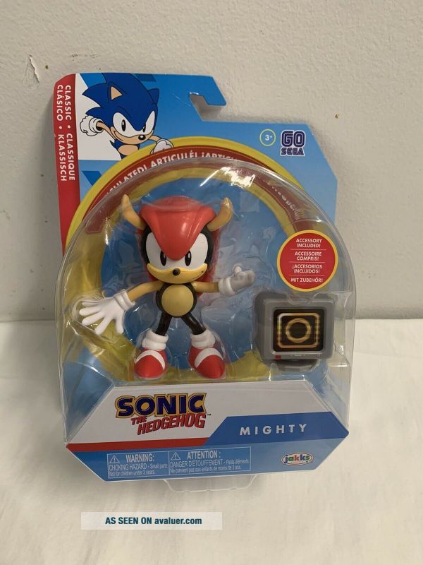 Classic Sonic The Hedgehog Wave 3 MIGHTY 4 " Action Figure Articulated ...