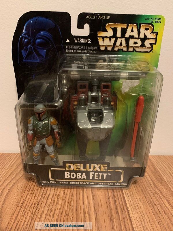 STAR WARS THE POWER OF THE FORCE DELUXE BOBA FETT FIGURE KENNER