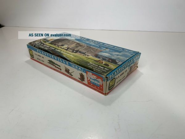 B51 Vintage Plasticville Ho Scale Model Trains Train Building Kit RR ...