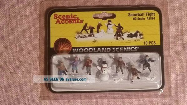 HO Scale RAILROAD Characters, Winter Figures For Layout Use By Woodland ...