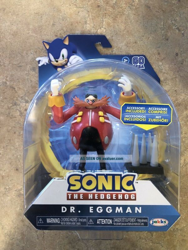 Jakks Pacific Sonic The Hedgehog Dr Eggman Action Figure Articulated ...