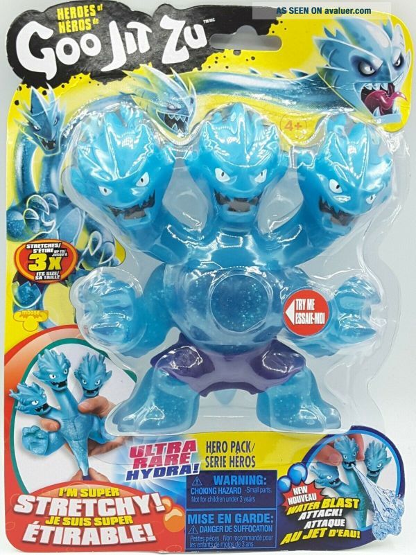 Goo Jit Zu Hydra S2 Coffret Héros Ultra Rare Avec Attaque Jet D’Eau - Dragon à Trois Têtes Saison 2