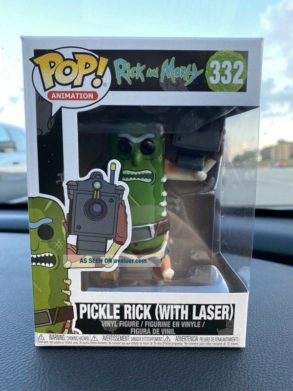 Funko Pop Vinyl Figure - Animation 332 - Pickle Rick [w/ Laser] | #40340079