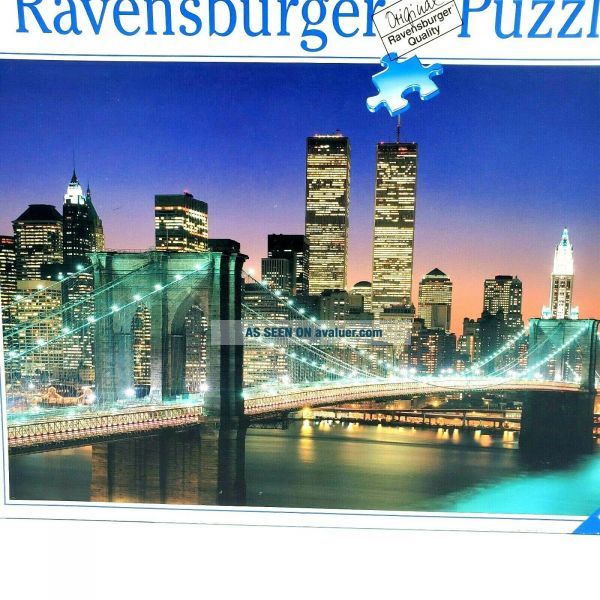 Vintage 1995 Ravensburger YORK CITY Puzzle WTC Twin Towers NYC 2000
