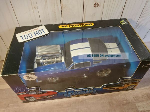 Muscle Machines 1966 Ford Mustang GT 350 1:18 Scale Diecast Model Car ...