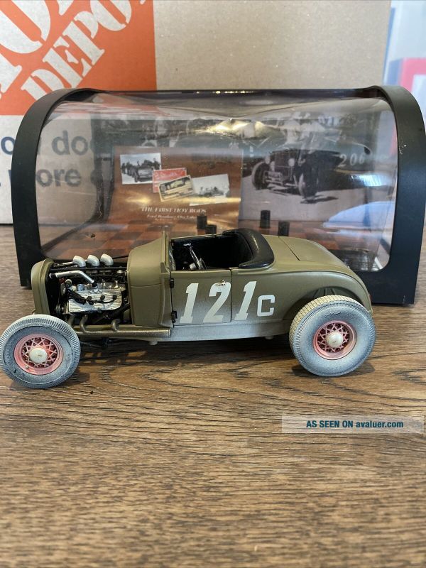 FORD ROADSTER HOT Rod 1932 Bleu Foncé Maquette de Voiture 1:18 Acme EUR 172,01 - FR