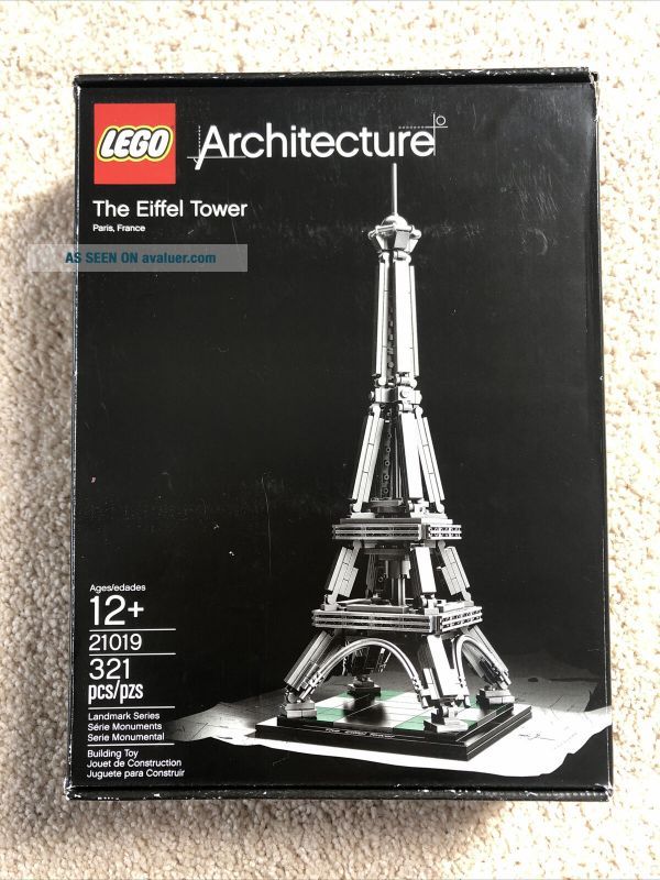 LEGO Architecture The Eiffel Tower (21019) FULL SET W/ Booklet & Box