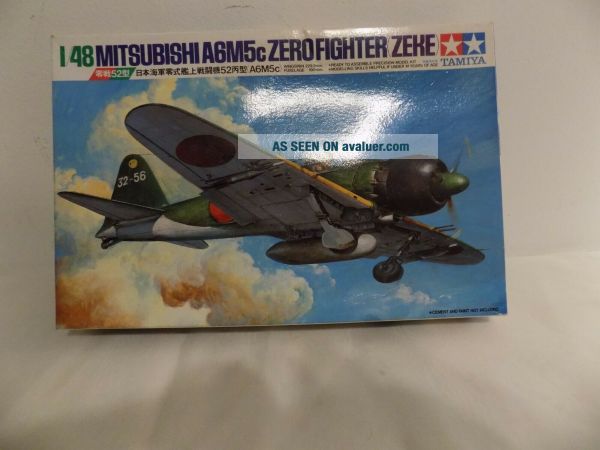 Tamiya 1:48 Mitsubishi A6M5c Zero Fighter Zeke Plastic Model Kit 61027 ...