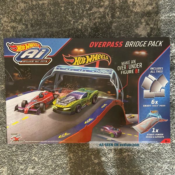 HOT WHEELS AI Intelligent Race System OVERPASS BRIDGE SET OPEN BOX ...