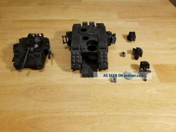 Warhammer 40k Space Marine Land Raider Crusader Black Templar, Predator ...