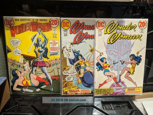 Wonder Woman KEYS 204 205 206 1973 1st 2nd 3rd Appearance Of Nubia Plus ...