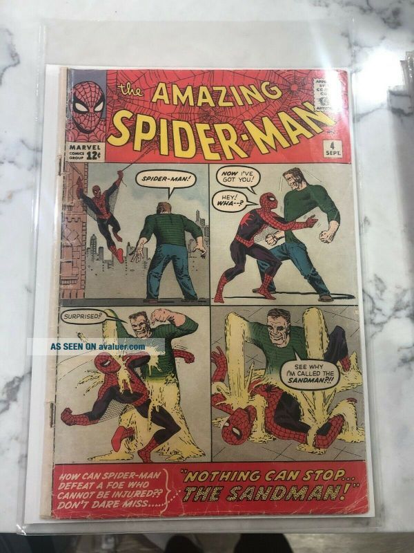 Marvel Comic The Spider - Man 4 Featuring 1st Appearance Of The Sandman ...