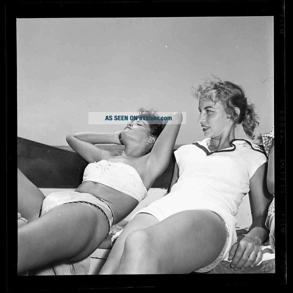 RARE Bettie Page UNSEEN Orig 1954 Camera Negative Bunny Yeager UNPUBLISHED Pinup
