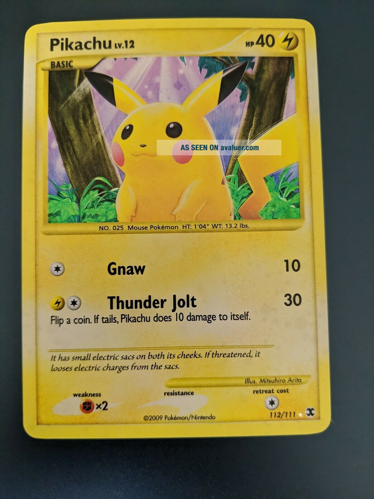 Pokemon TCG Pikachu Secret Rare 112/111 Rising Rivals Pokemon Card ...