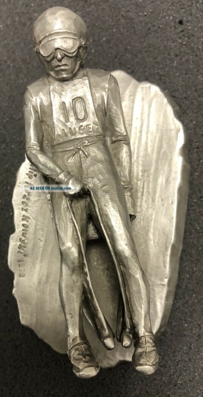 Pin's Broche Vintage – XIII Olympic Winter Games Lake Placid 1980 (État Patiné)