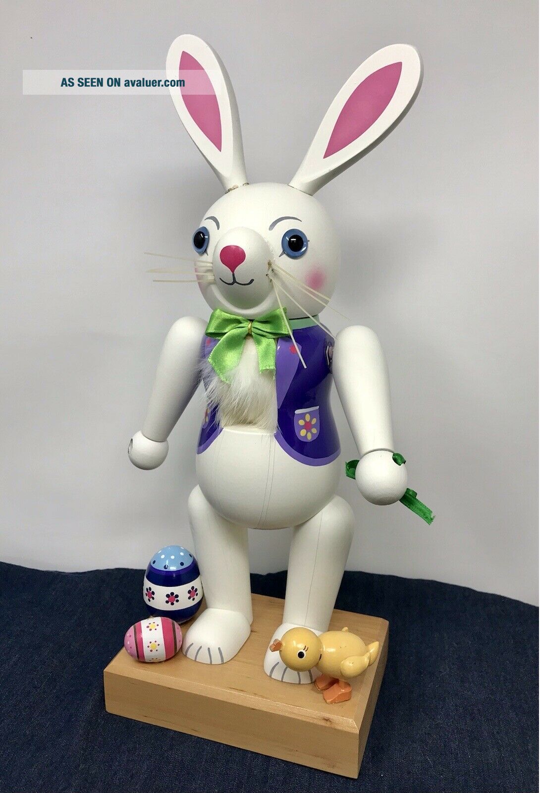 Nutcracker Rabbit RARE Easter Bunny Rabbit Nutcracker Old World Christmas, Signed EM ...