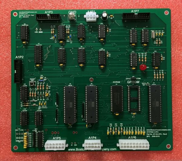 Main Control Board For Gottlieb Pinball, System 3, SHAQ ATTACK, MA1934 ...