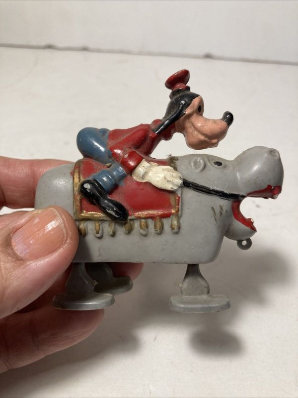 Goofy Ramp Walker OLD Vintage Marx Toy Ramp Walker Goofy On A Hippopotamus Walt Disney ...