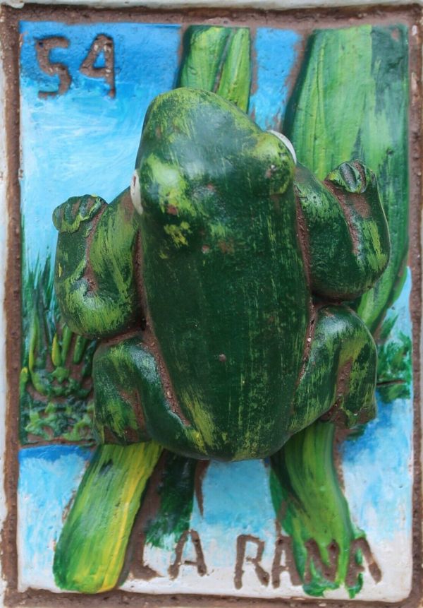 Rana Rafael Clay Loteria 54 La Rana The Frog By Rafael Pineda Mexican Board Game ...