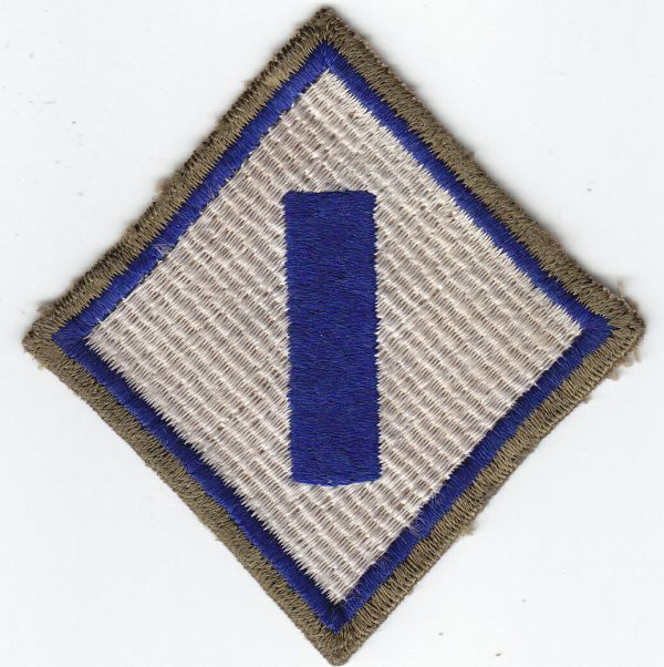 WWII US Army First (1st) Service Command Patch - OD Border - No Glow ...