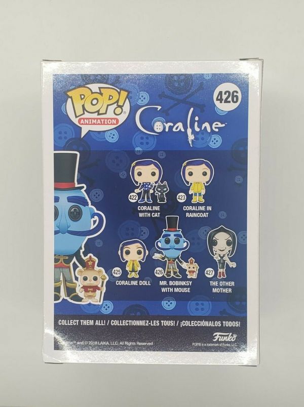 Funko POP Movies Coraline Mr. Bobinsky With Mouse 426 Vinyl Figure ...