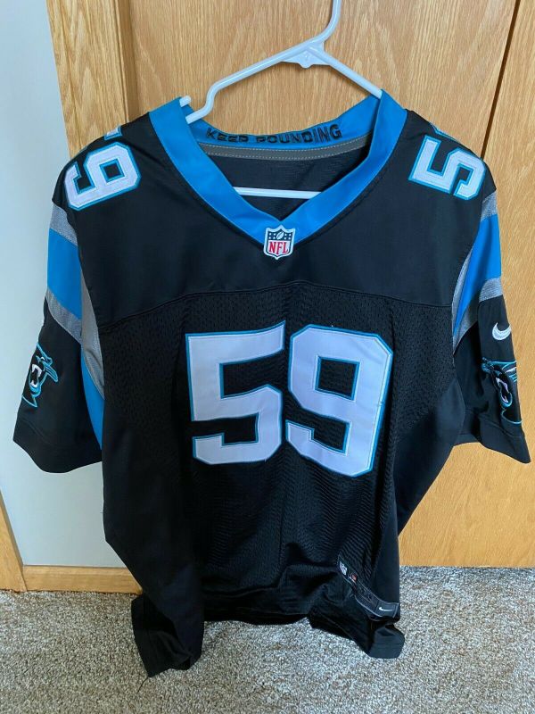 Maillot Authentique Luke Kuechly #59 Carolina Panthers NFL - Taille 40 - Occasion