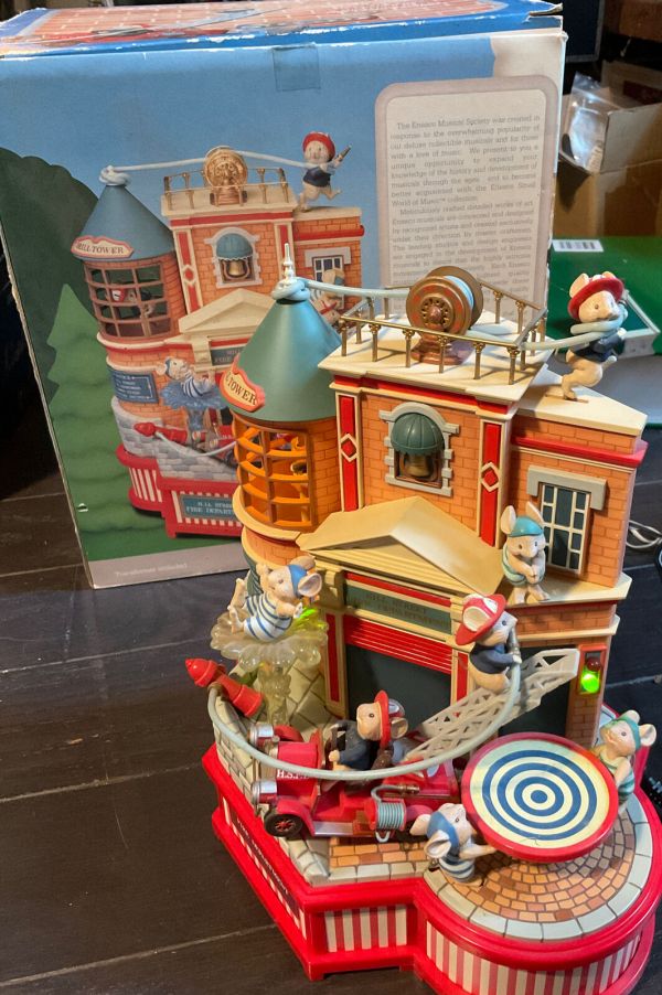 Action Music Box Enesco Where’s The Fire Illuminated Action Music Box | #55368154